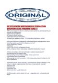 NR 222 HEALTH WELLNESS 2026 EVALUATION QUESTIONS AND ANSWERS SURE A&period;pdf