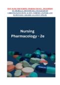 Test Bank for Nursing Pharmacology 2nd Edition &vert; Ernstmeyer & Christman &vert; Chapters 1-10 &vert; Verified MCQs & Answers