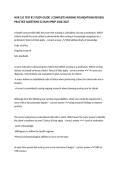 NUR 151 TEST &num;1 STUDY GUIDE &vert; COMPLETE NURSING FOUNDATIONS REVIEW&comma; PRACTICE QUESTIONS & EXAM PREP 2026&sol;2027