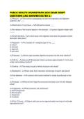 PUBLIC HEALTH JOURNEYMAN 2026 EXAM SCRIPT QUESTIONS AND ANSWERS RATED A&period;pdf