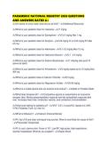PARAMEDIC NATIONAL REGISTRY 2026 QUESTIONS AND ANSWERS RATED A&period;pdf&NewLine;&NewLine;1&period; Document information