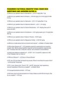 PARAMEDIC NATIONAL REGISTRY FINAL EXAM 2026 QUESTIONS AND ANSWERS RATED A&period;pdf
