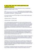 FL CDR LATEST 2026 TEST PAPER QUESTIONS AND ANSWERS RATED A&period;pdf