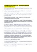 VA REGISTERED TECHNICIAN 2026 QUESTIONS AND SOLUTIONS RATED A&period;pdf