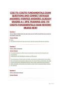 COG170&colon; COGITO FUNDAMENTALS EXAM&NewLine;QUESTIONS AND CORRECT DETAILED&NewLine;ANSWERS &lpar;VERIFIED ANSWERS&rpar; ALREADY&NewLine;GRADED A&plus;&vert; EPIC TRAINING COG 170&NewLine;COGITO FUNDAMENTALS EXAM REVIEW&vert;&vert;&NewLine;BRAND NEW&excl;