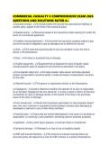 COMMERCIAL CASUALTY II COMPREHENSIVE EXAM 2026 QUESTIONS AND SOLUTIONS RATED A&period;pdf&NewLine;&NewLine;