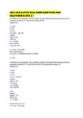 ISDS 361A LATEST 2026 EXAM QUESTIONS AND SOLUTIONS RATED A&period;pdf