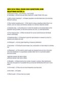 ISDS 361A FINAL EXAM 2026 QUESTIONS AND SOLUTIONS RATED A&period;pdf