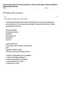 NSG-501 FINAL EXAM STUDY GUIDE 2026&sol;2027 &vert; PRACTICE QUESTIONS&comma; VERIFIED ANSWERS & COMPREHENSIVE REVIEW