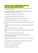 SAKE WSET LEVEL 1 COMPREHENSIVE EXAM 2026 QUESTIONS AND SOLUTIONS RATED A&period;p