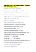 ANATOMY IUPUI STUDY GUIDE EXAM 2026 QUESTIONS AND SOLUTIONS RATED A&period;pdf