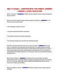 MHA 710 Exam 1 &vert; Questions with 100&percnt; Correct ANSWERS&NewLine;&vert; Verified &vert; Latest Update 2026 