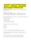 Chapter 2&colon; How Economic Issues Affect Business &ndash; Exam Questions with Correct Answers &vert; Latest Update 2026 &vert; Verified Study Guide