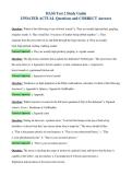 HASS Test 2 Study Guide&NewLine;UPDATED ACTUAL Questions and CORRECT Answers