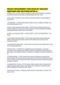 PROJECT MANAGEMENT CORE EXAM SET 2026&period;pdf&NewLine;&NewLine;1&period; Document information