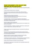 PROJECT MANAGEMENT LATEST 2026&period;pdf&NewLine;&NewLine;1&period; Document information