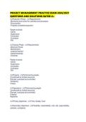 PROJECT MANAGEMENT PRACTICE EXAM 2026&period;pdf&NewLine;&NewLine;1&period; Document information