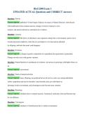 Biol 2200 Exam 1&NewLine;UPDATED ACTUAL Questions and CORRECT Answers