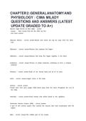 Chapter 2&colon; General Anatomy and Physiology &ndash; CIMA Milady Questions and Correct Answers &vert; Latest Update 2026 &vert; Comprehensive Exam Study Guide