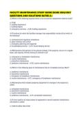 FACILITY MAINTENANCE STUDY GUIDE EXAM 2026&period;pdf&NewLine;&NewLine;1&period; Document information