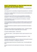 FACILITY MAINTENANCE ALL PRACTICE EXAM 2026&period;pdf&NewLine;&NewLine;1&period; Document information