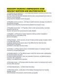 MISSISSIPPI INSURANCE COMPREHENSIVE EXAM 2026&period;pdf&NewLine;&NewLine;1&period; Document information