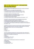 ARM 401 FINAL EXAM 2026&period;pdf&NewLine;&NewLine;1&period; Document information