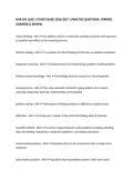 NUR 501 QUIZ 1 STUDY GUIDE 2026&sol;2027 &vert; PRACTICE QUESTIONS&comma; VERIFIED ANSWERS & REVIEW