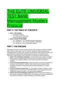 2026&sol;2027 THE ELITE UNIVERSAL MANAGEMENT TEST BANK &vert; 19&plus; Advanced Scenarios&comma; Distractor Analysis & Mentor Insights &vert; Org Behavior & Strategic Management