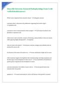 Maryville University Advanced Pathophysiology Exam 2 with verified detailed answers