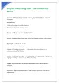 Maryville Pathophysiology Exam 1 with verified detailed answers