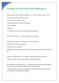 Psychology 435 Exam 2 with accurate detailed answers