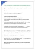 Psych 435 Abnormal Psychology Exam with verified detailed answers