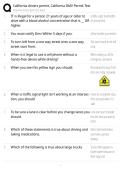 California Driver's Permit &ndash; California Department of Motor Vehicles &lpar;DMV&rpar; Permit Test EXAM STUDY GUIDE 2026&sol;2027 ACCURATE QUESTIONS WITH CORRECT DETAILED SOLUTIONS &vert;&vert; 100&percnt; GUARANTEED PASS NEWEST VERSION