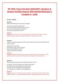 ATI TEAS 7 Exam Test Bank &lpar;2026&sol;2027&rpar;&comma; Questions & Answers &lpar;Verified Answers&rpar; With Detailed Rationales &vert;&vert; Complete A&plus; Guide