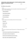 NURS 505 EXAM 1 STUDY GUIDE 2026&sol;2027 &vert; PRACTICE QUESTIONS&comma; VERIFIED ANSWERS & COMPREHENSIVE REVIEW