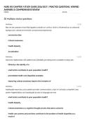 NURS 505 CHAPTER 9 STUDY GUIDE 2026&sol;2027 &vert; PRACTICE QUESTIONS&comma; VERIFIED ANSWERS & COMPREHENSIVE REVIEW
