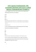 ATI Capstone Fundamentals&sol; with &NewLine;screenshots Questions and correct verified &NewLine;answers&period; Guaranteed pass &sol;Graded A&plus;