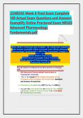 &lpar;2&rpar;NR565 Week 8 Final Exam Complete 100 Actual Exam Questions and Answers Examplify Online Proctored Exam NR565 Advanced Pharmacology Fundamentals&period;pdf