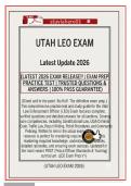Utah Burglar Alarm Qualifying Agent Exam 2026 &vert; Complete Practice Test with 100&percnt; Accurate Answers &lpar;PDF&rpar;