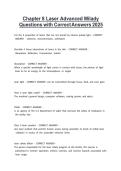 Chapter 8&colon; Laser Advanced &ndash; Milady Questions with Correct Answers &vert; Latest Update 2026 &vert; Comprehensive Esthetics Exam Study Guide