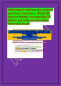 NR509 Advanced Physical Assessment Week 8 Final Exam &ndash; October 25th 2025 Examify Online Proctored Exam Questions and Answers Screenshots &vert; Chamberlain University 100&percnt; Pass Guarantee Graded A&plus; &vert; Instant PDF Download