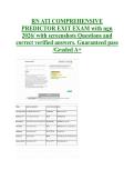 RN ATI COMPREHENSIVE &NewLine;PREDICTOR EXIT EXAM with ngn &NewLine;2026&sol; with screenshots Questions and &NewLine;correct verified answers&period; Guaranteed pass &NewLine;&sol;Graded A&plus; &NewLine;&NewLine;&NewLine;&NewLine;