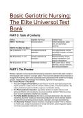 2026&sol;2027 Basic Geriatric Nursing S-Tier Test Bank &vert; 21&plus; Elite NCLEX Questions & Rationale Analysis