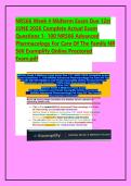 NR 566 FINAL EXAM LATEST VERSION 2024-2026&sol; NR566 FINAL EXAM 110&plus; QUESTIONS & ANSWERS &sol; ADVANCED PHARMACOLOGY FOR CARE OF FAMILY&vert;AGRADE