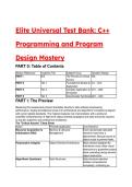 2026&sol;2027 S-Tier C&plus;&plus; Programming & Data Structures Elite Test Bank &vert; 21&plus; Advanced Scenarios&comma; OOP & Algorithms &lpar;Malik 8th Ed&period; Aligned&rpar;