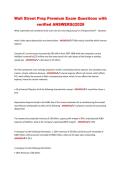 Wall Street Prep Premium Exam Questions with&NewLine;verified ANSWERS&commat;2026