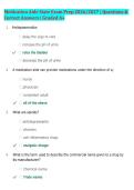 Medication Aide State Exam Prep 2026&sol;2027 &vert; Questions & &NewLine;Correct Answers &vert; Graded A&plus;
