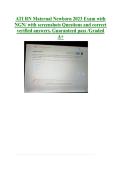 ATI RN Maternal Newborn 2023 Exam with &NewLine;NGN&sol; with screenshots Questions and correct &NewLine;verified answers&period; Guaranteed pass &sol;Graded &NewLine;A&plus;
