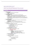Woordenlijst Mycologie & Parasitologie - 2025